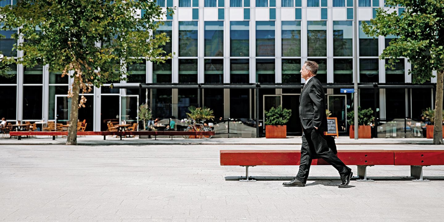 International debt collection: Debt collection expert Raymond Pappot walks through Almere in the Netherlands.