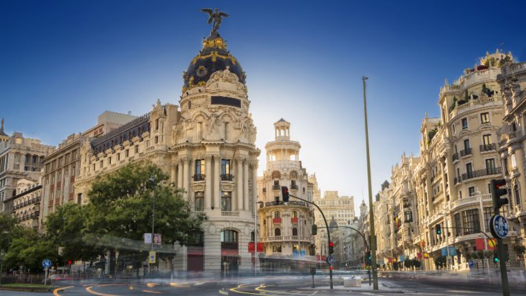 City scene in Madrid